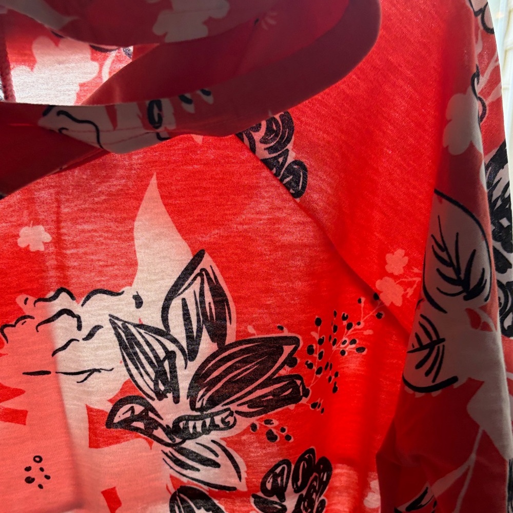 Floral Orange Hoodie - Picture 3 of 7
